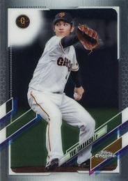 2021 TOPPS Chrome NPBプロ野球 #110 高橋優貴(巨人) レギュラーカード