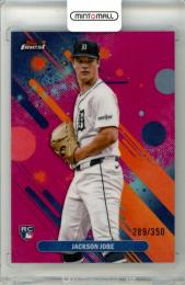 2025 Topps Finest Baseball Jackson Jobe #35 Base Common Magenta Refractor Parallel【289/350】 Tigers