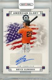 2024 Panini Boys Of Summer Bryce Eldridge #AGS-BE American Glory Signature 【52/99】 Giants