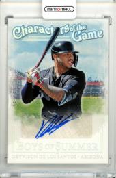 2024 Panini Boys Of Summer Deyvison De Los Santos #CGS-DLS Characters of the Game Signature Holo Silver Parallel【15/25】 Diamondbacks