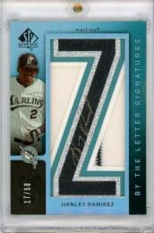 2007 Upper Deck SP Hanley Ramirez ジャージオート【17/50】 Miami Marlins