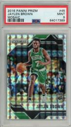 2016-17 Panini Prizm Jaylen Brown Mosaic RC #45【PSA 9 MINT】