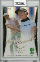 2021 EPOCH JLPGA 女子プロゴルフカード  渡邉彩香 ホロスペクトラカード 15/80