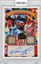 2019 PANINI Diamond Kings David Ortiz Retro 1983 DK Material Signatures Holo Blue #14【21/25】 Boston Red Sox