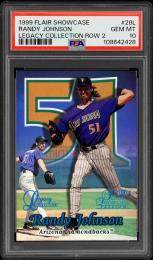 1999 Flair Showcase #28    Randy Johnson Legacy Collection Row 2【02/99】【PSA GEM MT 10】  (MSV#2732)