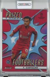 2022-23 Topps Finest UEFA Club Competitions Soccer  F.Carvalho Prized Footballers/Red Parallels/RC 45021
