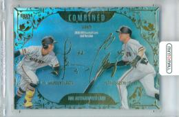 2026 BBM ベースボールカード 2NDバージョン 浦田俊輔/泉口友汰 #COM09 COMBINED 金箔サイン版【096/300】 巨人