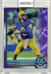 2021-22 TOPPS BOWMAN UNIVERSITY  FOOTBALL  Kenny Pickett #91 Purple Refractor