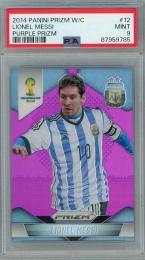 2014 Panini Prizm World Cup Lionel Messi Purple Prizm #12 【46/99】【PSA9】 Argentina