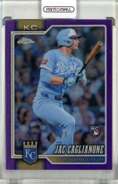 2026 Topps Chrome Logofractor Jac Caglianone Purple Refractor #131【22/75】 Kansas City Royals