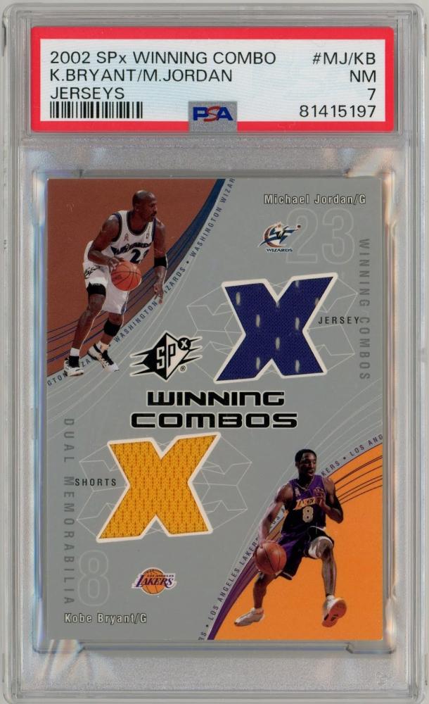 ミントモール / MINT 札幌店 / 2002-03 SPx Kobe Bryant Michael Jordan Winning Combos  #MJ/KB【PSA7】《Near MINT》Los Angeles Lakers Washington Wizards