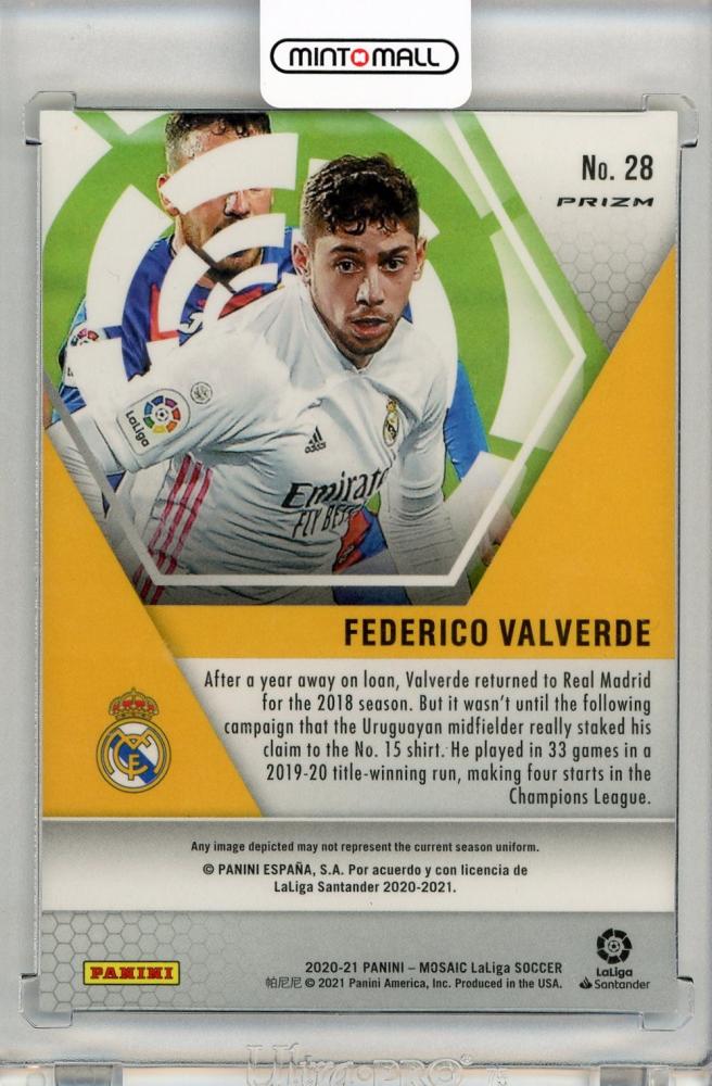 Federico Valverde 2024 Silver Prizm Mosaic No. 28