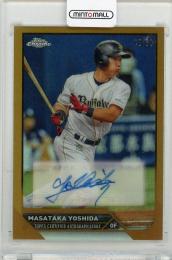 2023 TOPPS Chrome NPB 吉田正尚 直筆サインカード Gold Refractor【13/50】 オリックスバファローズ