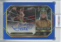 2023 Panini Select WWE  Matt Riddle Ringside Action Blue Prizm Autograph 36/49