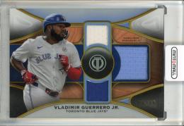 2025 Topps Tribute Vladimir Guerrero Jr. Tribute Triple Relics Gold #TTRVG【58/75】 Toronto Blue Jays