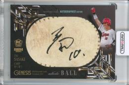 2025 BBM GENESIS 佐々木泰 直筆サインボールカード【08/20】 広島東洋カープ