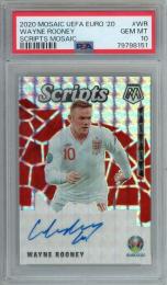 2020 Panini Mosaic UEFA EURO 20 WAYNE ROONEY Scripts Circles Auto 【PSA10】《Gem-MINT》 England