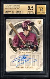 2018 Topps Luminaries #HKSO Shohei Ohtani Hit Kings Autographs【05/15】【BGS 9.5/AU 10】  (MSV#2877)