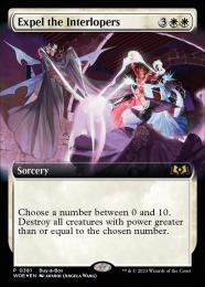 【WOE】【ENG】【Foil】《侵入者の放逐/Expel the Interlopers》 BOXプロモ版