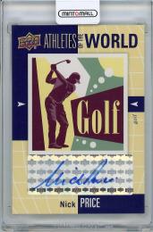 2011 UPPER DECK World of Sports  Nick Price (Golf) Autograph