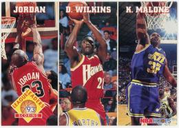 1993-94 Hoops #283 Michael Jordan/Dominique Wilkins/Karl Malone LL ※表面傷あり。必ず商品ページをご確認ください。