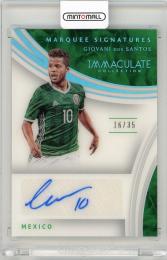 2017 Panini Immaculate Collection Giovani Dos Santos Marquee Signatures Sapphire Parallels【16/35】 Mexico