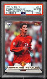 2003-04 Topps Premier Gold England #MU6 Cristiano Ronaldo 【PSA GEM MT 10】 Manchester United