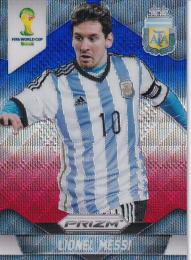 2014 Panini Prizm World Cup Argentina Lionel Messi Base Blue & Red Waveパラレル版