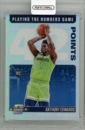 2020-21 PANINI Contenders Optic  Anthony Edwards Playing the Numbers Game #19  Minnesota Timberwolves