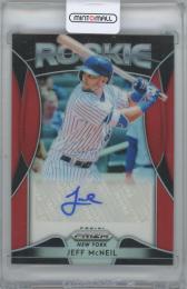 2019 PANINI Prizm Rookie Autographs Prizms Red / JEFF McNEIL(New York Mets)