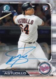 2019 Topps Bowman Chrome Minnesota Twins Willians Astudillo Bowman Chrome Rookie Autographs