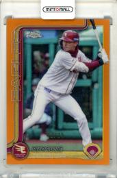 2025 TOPPS CHROME NPB 辰己涼介 #191 Base Orange Refractor Parallel【02/25】 楽天