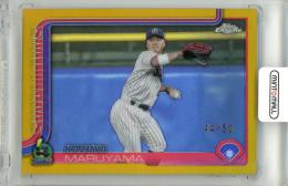 2025 TOPPS CHROME NPB 丸山和郁 #51 Base Gold Refractor Parallel【44/50】 ヤクルト