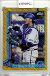 2025 TOPPS CHROME NPB 戸柱恭孝 #125 Base Gold Shimmer Refractor Parallel【23/50】 横浜