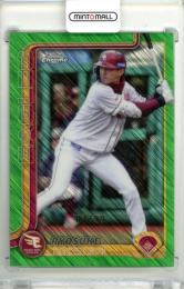 2025 TOPPS CHROME NPB 辰己涼介 #191 Base Green Shimmer Refractor Parallel【07/99】 楽天