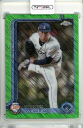 2025 TOPPS CHROME NPB 武内夏暉 #171 Base Green Shimmer Refractor Parallel【23/99】 西武