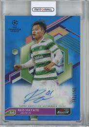 2022-23 Topps Finest UCL  Reo Hatate Blue Refractors Auto #A-RH【142/150】 Celtic FC