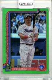 2025 TOPPS CHROME NPB J.オスナ #73 Base Green Refractor Parallel【55/99】 ヤクルト