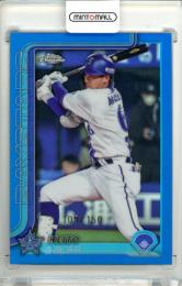 2025 TOPPS CHROME NPB 森敬斗 #141 Base Blue Refractor Parallel【109/150】 横浜