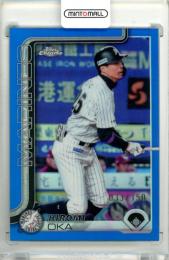 2025 TOPPS CHROME NPB 岡大海 #45 Base Blue Refractor Parallel【033/150】 ロッテ