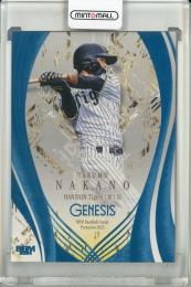 2025 BBM GENESIS 中野拓夢 コバルトブルー箔版【073/100】 阪神タイガース