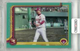 2025 TOPPS CHROME NPB 三木肇 #48 Base Aqua Refractor Parallel【187/199】 楽天