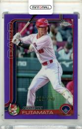 2025 TOPPS CHROME NPB 二俣翔一 #30 Base Purple Refractor Parallel【195/250】 広島