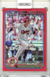 2024 TOPPS CHROME NPB 野間峻祥 #151 Base Red Refractor Parallel【3/5】 広島