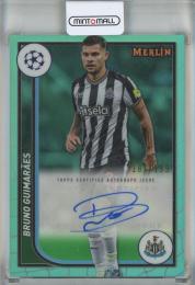 2023-24 Topps Chrome Merlin  Bruno Guimaraes Aqua #AH-BG【187/199】 Newcastle United