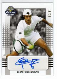 2018 LEAF Grand Slam Autograph Sebastien Grosjean 18/25