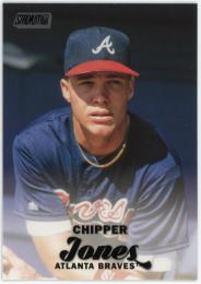 2017 Stadium Club Black Foil #249 Chipper Jones