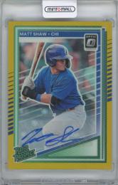 2025 DONRUSS Optic Rated Prospects Signatures Gold #143 / MATT SHAW(Chicago Cubs) 【06/10】