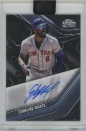 2023 TOPPS Chrome Black Autographs / STARLING MARTE(New York Mets)