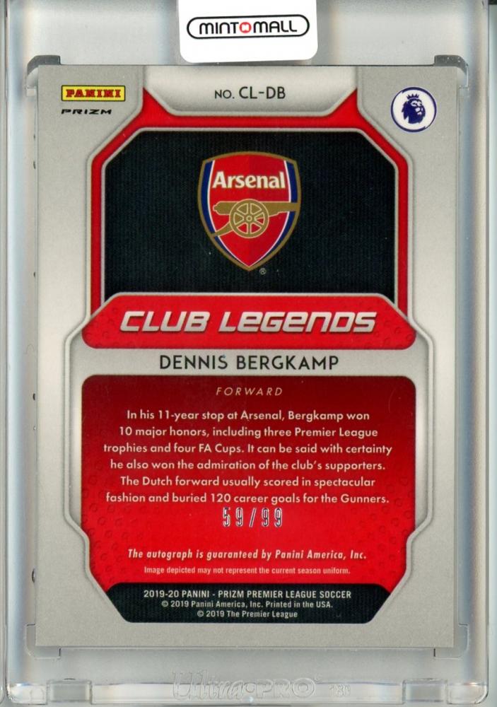 Panini PRIZM 19 直筆サインカード デニスベルカンプ｜ゲーム 
